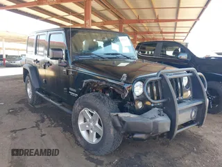 2015 Jeep Wrangler Unlimited Sport with VIN 1C4BJWDG1FL540187, listed as a IAAI auction lot 42553933 with 108,913 mi miles and . Bid and sale history available at DreamBid. Image 1.