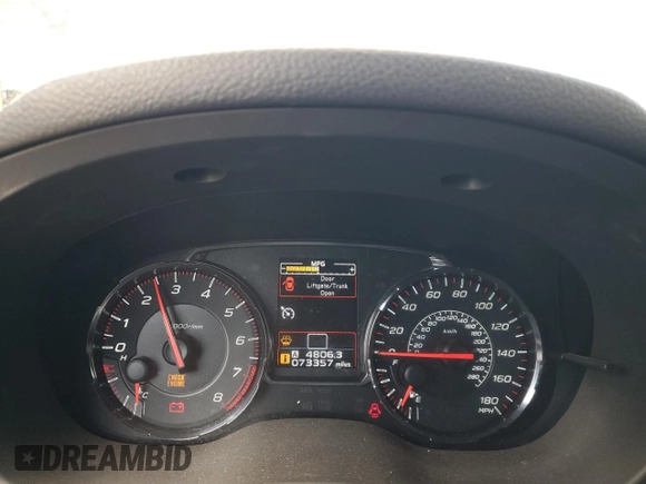 2018 Subaru WRX with VIN JF1VA1A6XJ9814171, listed as a Copart auction lot 54312415 with 73,357 mi miles and Salvage title. Bid and sale history available at DreamBid. Image 9.