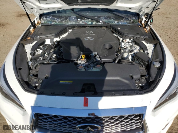 2019 Infiniti Q50 3.0t LUXE with VIN JN1EV7AP2KM519027, listed as a Copart auction lot 46466795 with 3,367 mi miles and Salvage Title. Bid and sale history available at carsss.com. Image 12.