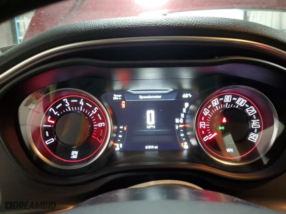 2017 Dodge Challenger SXT Plus with VIN 2C3CDZAG2HH629160, listed as a Copart auction lot 49645845 with 61,519 mi miles and Salvage Title. Bid and sale history available at carsss.com. Image 9.