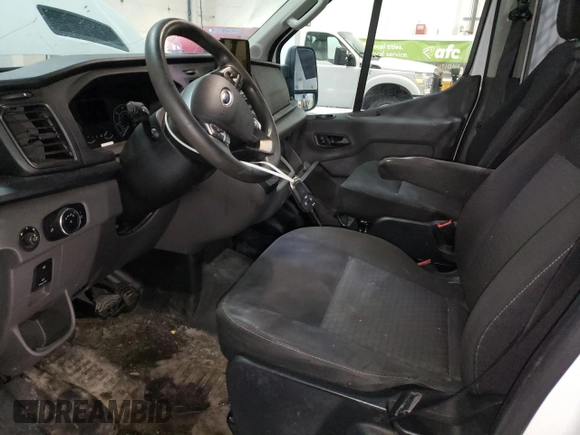 2021 Ford Transit Cargo with VIN 1FTBR2CG2MKA40366, listed as a Copart auction lot 48967855 with 81,030 mi miles and Salvage title. Bid and sale history available at DreamBid. Image 7.