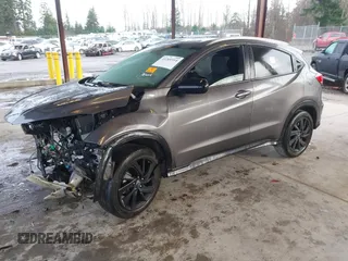 2022 Honda HR-V Sport with VIN 3CZRU6H11NM726377, listed as a IAAI auction lot 41209314 with 38,803 mi miles. Bid and sale history available at carsss.com. Image 2.