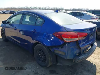2017 Kia Forte LX with VIN 3KPFK4A71HE050397, listed as a IAAI auction lot 41758261 with 114,488 mi miles. Bid and sale history available at carsss.com. Image 3.