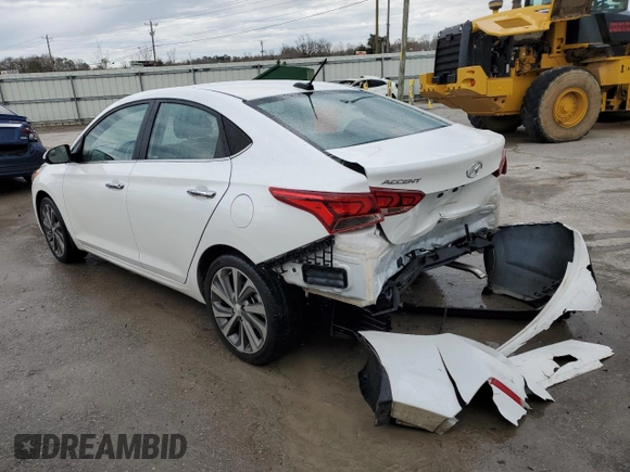 2020 Hyundai Accent Limited with VIN 3KPC34A69LE098181, listed as a Copart auction lot 37465564 with 20,488 mi miles. Bid and sale history available at carsss.com. Image 2.