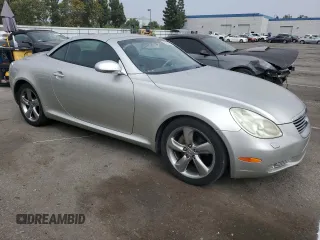 2003 Lexus SC with VIN JTHFN48Y030043608, listed as a Copart auction lot 76391144 with 245,943 mi miles and Salvage Title. Bid and sale history available at carsss.com. Image 4.
