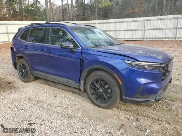 2024 Honda CR-V Hybrid Sport-L with VIN 7FARS5H81RE004523, listed as a Copart auction lot 46106475 with 13,789 mi miles and Salvage Title. Bid and sale history available at carsss.com. Image 4.