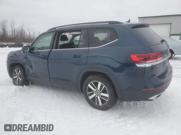 2021 Volkswagen Atlas SE z VIN 1V2LP2CA2MC559089, wystawiony jako Copart lot #43251325 z przebiegiem 60 630 mil mil oraz Szkody całkowita. Historia ofert i sprzedaży dostępna na DreamBid. Obrazek 2.