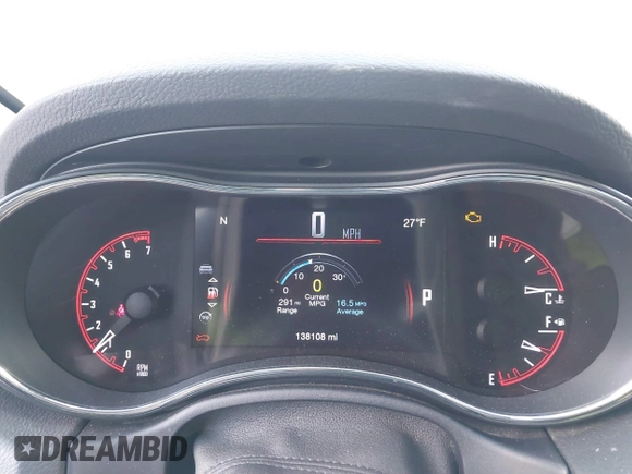 2017 Dodge Durango GT with VIN 1C4RDJDG8HC918100, listed as a IAAI auction lot 41428450 with 138,108 mi miles and . Bid and sale history available at carsss.com. Image 7.