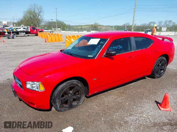 2009 Dodge Charger SXT with VIN 2B3KA33V49H639426, listed as a IAAI auction lot 42041134 with 155,410 mi miles and . Bid and sale history available at carsss.com. Image 2.