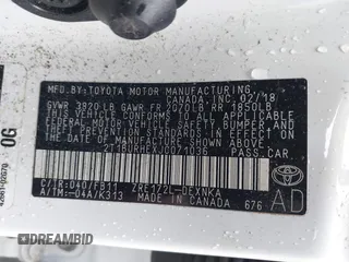 2018 Toyota Corolla L z VIN 2T1BURHEXJC071036, wystawiony jako IAAI lot #41213119 z przebiegiem 56 567 mil mil oraz . Historia ofert i sprzedaży dostępna na DreamBid. Obrazek 9.