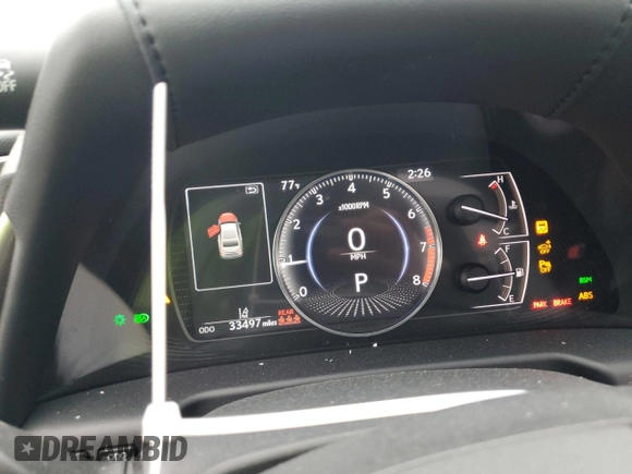 2019 Lexus ES 350 with VIN 58ABZ1B10KU013325, listed as a Copart auction lot 54119185 with 33,497 mi miles and Salvage Title. Bid and sale history available at DreamBid. Image 9.