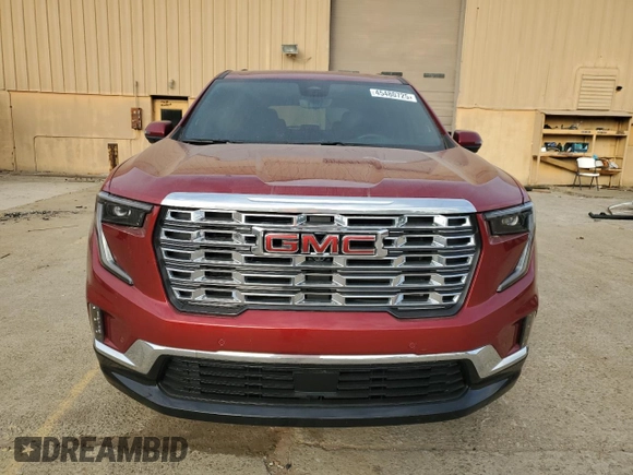2024 GMC Acadia FWD Denali z VIN 1GKENLKS4RJ209535, wystawiony jako Copart lot #45480725 z przebiegiem Nie podano mil oraz Szkoda całkowita • Salvage title. Historia ofert i sprzedaży dostępna na DreamBid. Obrazek 5.
