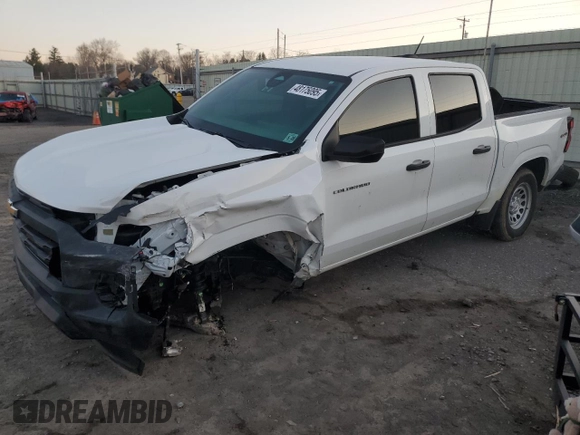 2023 Chevrolet Colorado 4WD Work Truck z VIN 1GCGTBEC9P1146339, wystawiony jako Copart lot #48175095 z przebiegiem 44 478 mil mil oraz Szkoda całkowita • Salvage title. Historia ofert i sprzedaży dostępna na DreamBid. Obrazek 1.