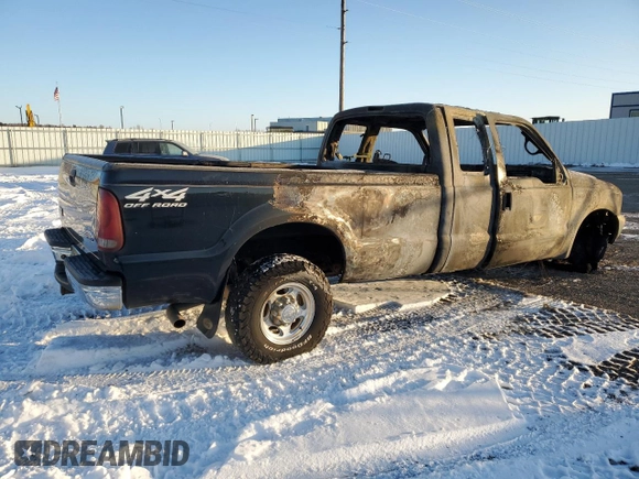 2002 Ford Super Duty F-250 XL with VIN 1FTNX21S02ED60145, listed as a Copart auction lot 48237514 with 0 mi miles and Salvage Title. Bid and sale history available at carsss.com. Image 3.