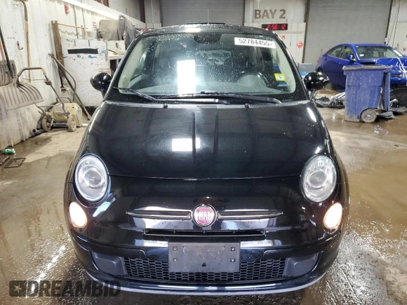 2015 FIAT 500 Pop with VIN 3C3CFFAR5FT501672, listed as a Copart auction lot 52784455 with 63,635 mi miles and Salvage Title. Bid and sale history available at carsss.com. Image 5.