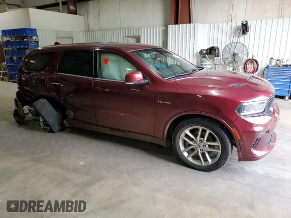 2021 Dodge Durango R/T with VIN 1C4SDHCT4MC814982, listed as a Copart auction lot 88690925 with 58,173 mi miles and Salvage title. Bid and sale history available at DreamBid. Image 4.