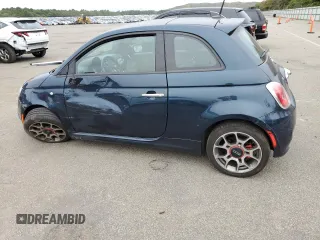 2014 FIAT 500 Sport with VIN 3C3CFFBR8ET195256, listed as a Copart auction lot 71742054 with 62,421 mi miles and Salvage Title. Bid and sale history available at carsss.com. Image 2.