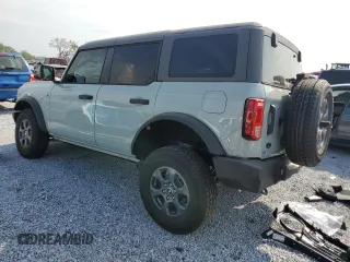 2024 Ford Bronco Big Bend z VIN 1FMDE7BH9RLB23320, wystawiony jako Copart lot #55490395 z przebiegiem 2 225 mil mil oraz Szkoda całkowita • Salvage title. Historia ofert i sprzedaży dostępna na DreamBid. Obrazek 2.