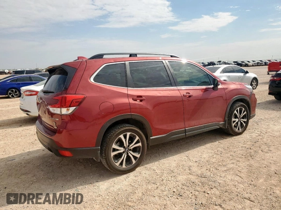 2020 Subaru Forester Limited with VIN JF2SKASC6LH597873, listed as a Copart auction lot 61239535 with 25,109 mi miles and Salvage title. Bid and sale history available at DreamBid. Image 3.