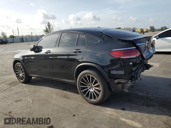 2021 Mercedes-Benz GLC 300 with VIN W1N0J8EB6MF990993, listed as a Copart auction lot 63092535 with 65,922 mi miles and Salvage title. Bid and sale history available at DreamBid. Image 2.