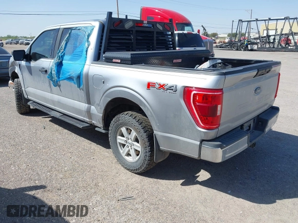 2021 Ford F-150 XL with VIN 1FTFW1E53MKE45734, listed as a IAAI auction lot 41984643 with 47,403 mi miles. Bid and sale history available at carsss.com. Image 3.