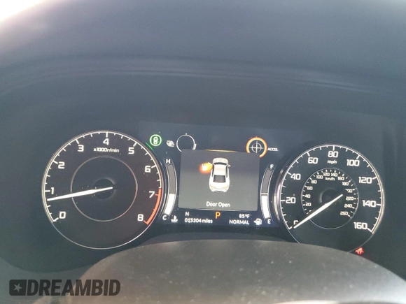 2022 Acura TLX Technology with VIN 19UUB5F49NA001833, listed as a Copart auction lot 57454905 with 15,304 mi miles and Salvage title. Bid and sale history available at DreamBid. Image 9.