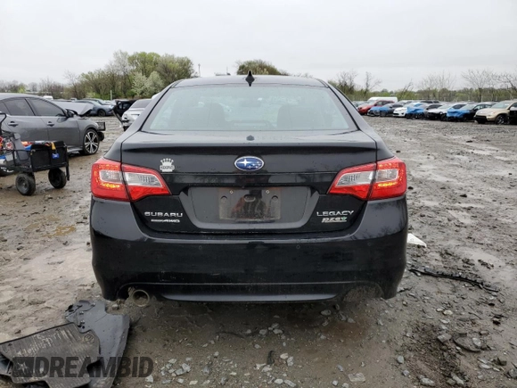 2017 Subaru Legacy Sport with VIN 4S3BNAS64H3052520, listed as a Copart auction lot 52047615 with 48,470 mi miles and Salvage Title. Bid and sale history available at carsss.com. Image 6.