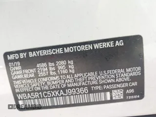2019 BMW 3 Series 330i with VIN WBA5R1C5XKAJ99366, listed as a IAAI auction lot 41880445 with 48,052 mi miles and . Bid and sale history available at DreamBid. Image 9.