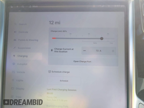 2018 Tesla Model X 75D with VIN 5YJXCDE44JF091690, listed as a IAAI auction lot 41585617 with 128,826 mi miles and . Bid and sale history available at DreamBid. Image 17.
