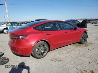 2022 Tesla Model 3 Long Range with VIN 5YJ3E1EB9NF104963, listed as a Copart auction lot 48544255 with 56,451 mi miles and Salvage Title. Bid and sale history available at DreamBid. Image 3.