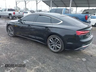 2023 Audi A5 Sportback S line Premium Plus with VIN WAUFACF57PA038841, listed as a IAAI auction lot 41507457 with 1 mi miles. Bid and sale history available at carsss.com. Image 3.