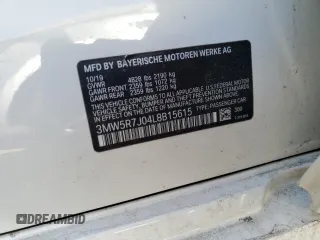 2020 BMW 3 Series 330i xDrive with VIN 3MW5R7J04L8B15615, listed as a Copart auction lot 48516465 with 63,984 mi miles and Salvage Title. Bid and sale history available at DreamBid. Image 13.