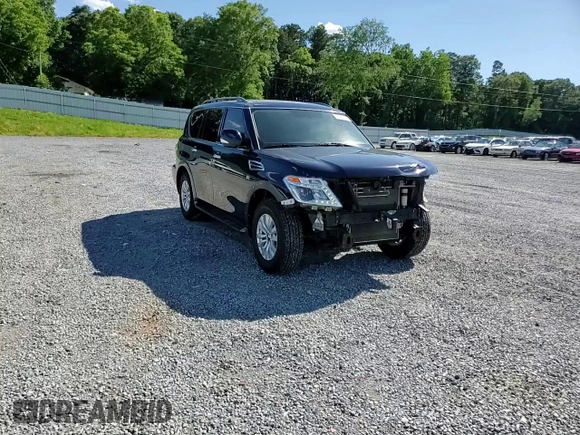 2020 Nissan Armada SV with VIN JN8AY2ND9LX016279, listed as a Copart auction lot 58010604 with 86,016 mi miles and Salvage Title. Bid and sale history available at carsss.com. Image 12.