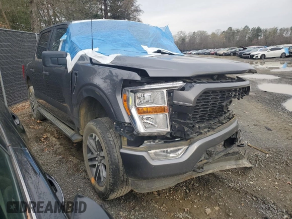 2022 Ford F-150 XL with VIN 1FTFW1E58NFB96650, listed as a Copart auction lot 45778235 with 52,479 mi miles and Salvage Title. Bid and sale history available at carsss.com. Image 4.