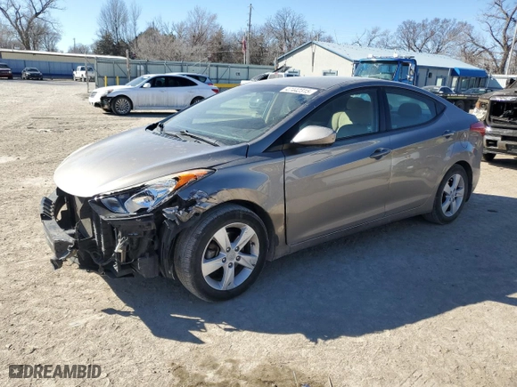2013 Hyundai Elantra Limited PZEV with VIN 5NPDH4AE0DH231565, listed as a Copart auction lot 47442315 with 102,618 mi miles and Salvage Title. Bid and sale history available at carsss.com. Image 1.