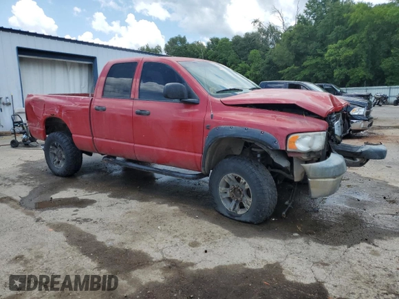 2005 Dodge 2500 SLT with VIN 3D7KS28C75G858376, listed as a Copart auction lot 61178125 with 326,238 mi miles and Salvage title. Bid and sale history available at DreamBid. Image 4.