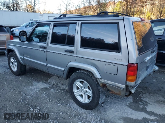 2001 Jeep Cherokee Sport with VIN 1J4FF58S71L576951, listed as a Copart auction lot 78390844 with 267,142 mi miles and Salvage title. Bid and sale history available at DreamBid. Image 2.