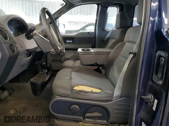 2005 Ford F-150 STX with VIN 1FTRF04W25KD20582, listed as a Copart auction lot 45002035 with 141,815 mi miles and Clean title. Bid and sale history available at DreamBid. Image 7.