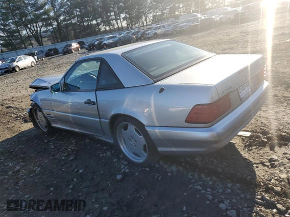 1998 Mercedes-Benz SL-Class with VIN WDBFA67F2WF170899, listed as a Copart auction lot 84813814 with 88,997 mi miles and Salvage Title. Bid and sale history available at carsss.com. Image 2.
