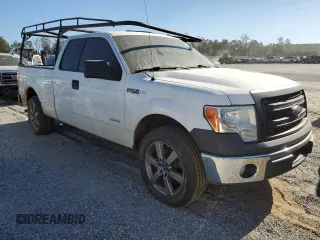 2014 Ford F-150 XL with VIN 1FTFX1CT8EKE73240, listed as a Copart auction lot 75546294 with 151,995 mi miles and Salvage Title. Bid and sale history available at carsss.com. Image 4.