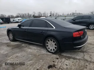 2013 Audi A8 L 3.0L with VIN WAURGAFD2DN001126, listed as a Copart auction lot 87213164 with 116,694 mi miles and Salvage Title. Bid and sale history available at carsss.com. Image 2.
