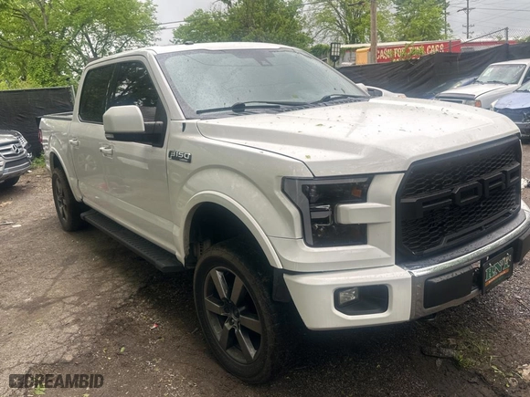 2016 Ford F-150 XLT with VIN 1FTEW1EF5GKF09538, listed as a Copart auction lot 54872965 with 155,900 mi miles and Clean Title. Bid and sale history available at carsss.com. Image 1.
