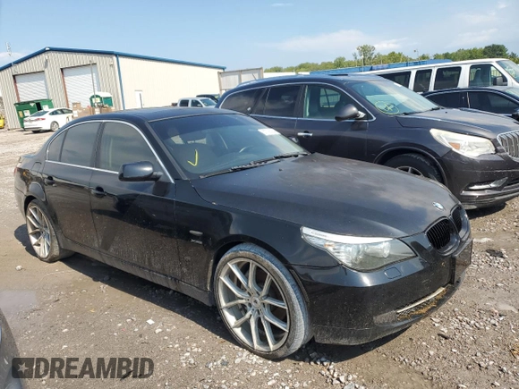 2010 BMW 5 Series 535i xDrive with VIN WBANV9C58AC138689, listed as a Copart auction lot 44629715 with 184,578 mi miles and Clean Title. Bid and sale history available at carsss.com. Image 4.