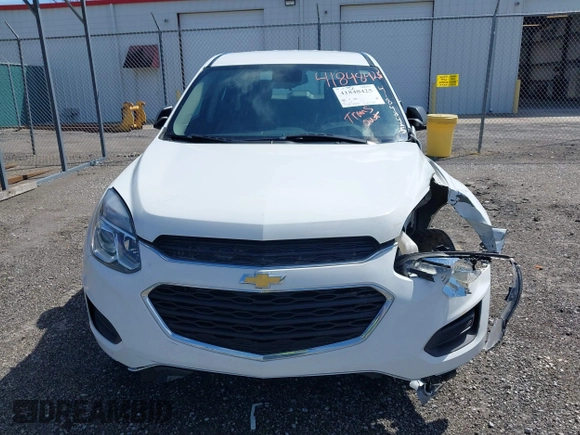 2017 Chevrolet Equinox LS with VIN 2GNALBEK8H1593177, listed as a IAAI auction lot 41848425 with 135,357 mi miles. Bid and sale history available at carsss.com. Image 12.