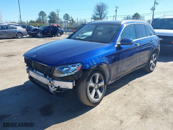 2017 Mercedes-Benz GLC with VIN WDC0G4KB9HF180292, listed as a IAAI auction lot 41689124 with 77,686 mi miles. Bid and sale history available at carsss.com. Image 19.