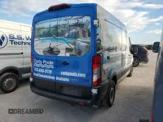 2022 Ford Transit Cargo with VIN 1FTBR1C88NKA45298, listed as a Copart auction lot 75496034 with Not Provided miles and Salvage Title. Bid and sale history available at DreamBid. Image 3.