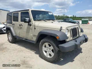 2018 Jeep Wrangler JK Unlimited Sport S with VIN 1C4BJWDG6JL810829, listed as a Copart auction lot 59892964 with 83,005 mi miles and Salvage Title. Bid and sale history available at carsss.com. Image 4.