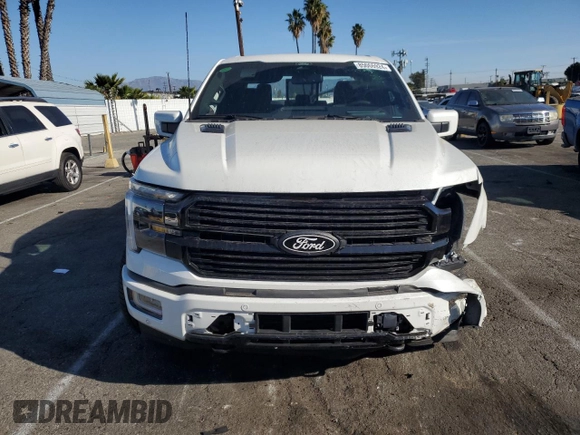 2024 Ford F-150 with VIN 1FTFW7LD5RFB69988, listed as a Copart auction lot 85066924 with 2,138 mi miles and Salvage title. Bid and sale history available at DreamBid. Image 5.