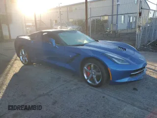 2014 Chevrolet Corvette 3LT with VIN 1G1YE2D72E5108811, listed as a Copart auction lot 74807174 with 57,060 mi miles and Salvage Title. Bid and sale history available at carsss.com. Image 4.