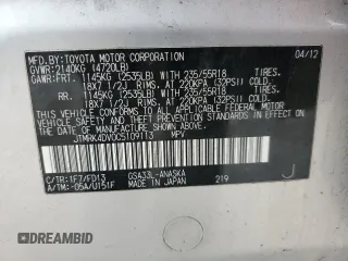 2012 Toyota RAV4 Sport with VIN JTMRK4DV0C5109113, listed as a Copart auction lot 43638555 with 139,639 mi miles and Salvage Title. Bid and sale history available at carsss.com. Image 15.